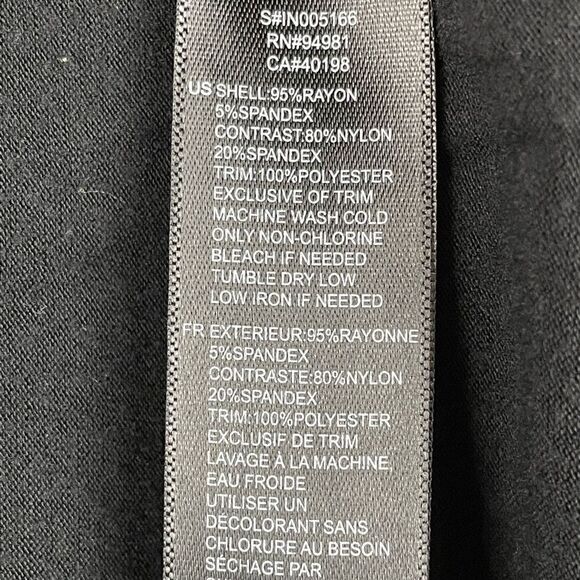 EUC Unbranded (Tag Cut Out) Womens Black and White Zipper Sweater Top Size M - Picture 7 of 7